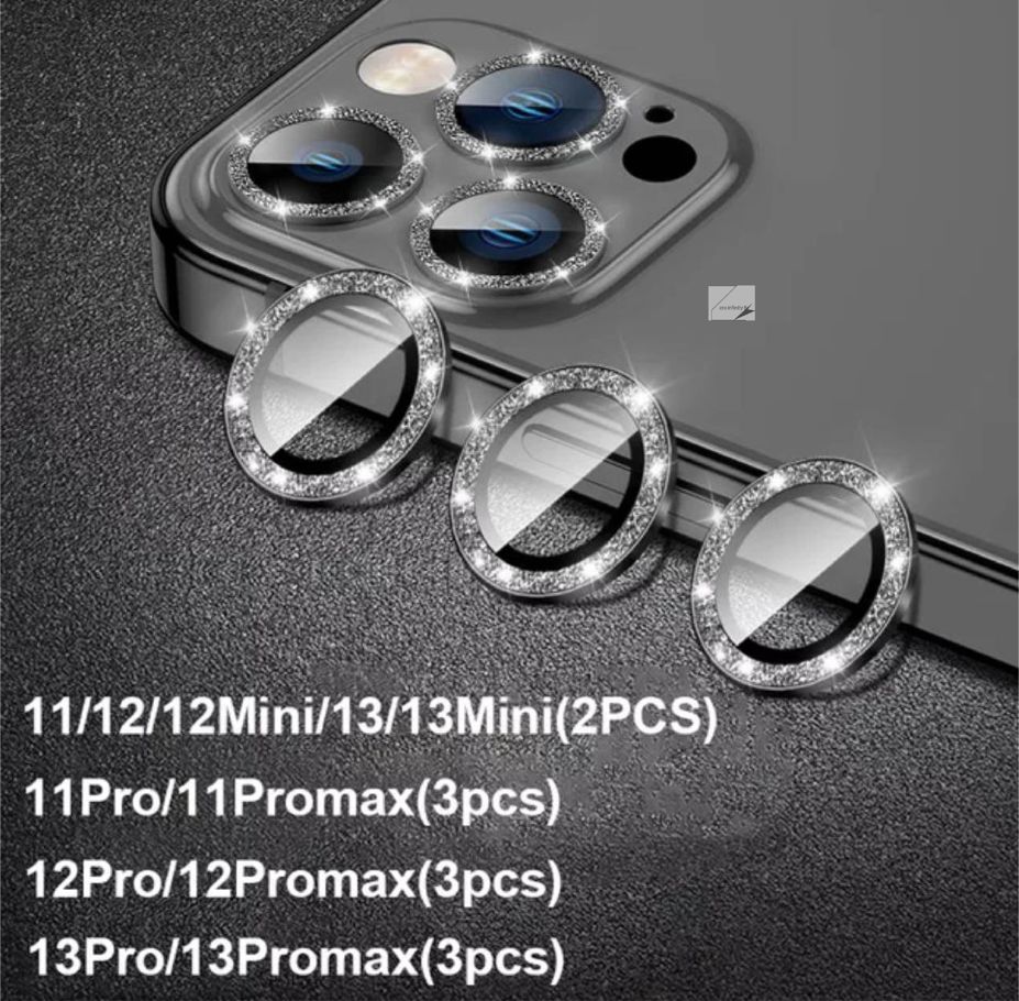 Glitter Metal Camera Lens Protector for iphone 13 13 pro 13 pro max /12 12 pro 12 pro max/ 11 11 pro 11 pro max ring camera protector For iPhone 13 Pro Max 12 Pro Max 11 Pro Max.