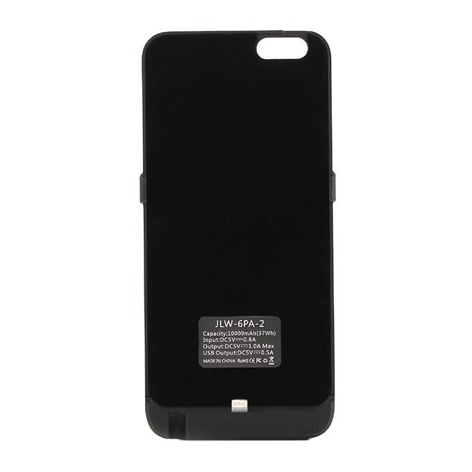 10000mAh Stylish Slim Design Portable External Power Bank Case - Black