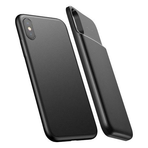 5000mAh Wireless Charger Back-case Ultra Fast Charging Power Bank for iPhone X - Black