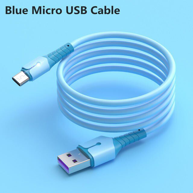 5A LED Fast Charge Micro USB Type C Cable for Huawei Mate40 P40 Samsung S20 S10 Phone Quick Charging Usb C Cable for Xiaomi 11