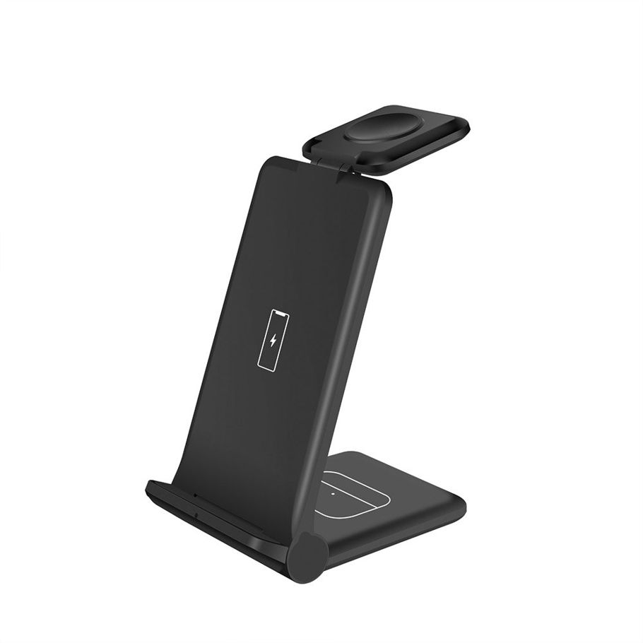 15W Qi Wireless Charger Stand 3 in 1 Fast Charging Station For iPhone 13 12 11 XS XR X 8 Apple Watch AirPods Pro Samsung S21 S20