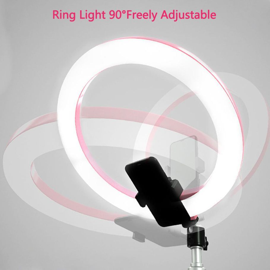 30cm/12" Outer Photography LED Selfie Ring Light lamp 2700-5500K Dimmable With Phone Holder For Makeup Video Live Studio Light