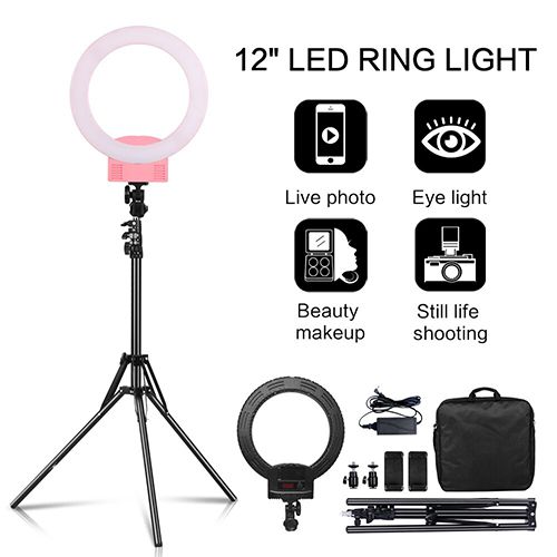 12" Ring Light With Stand & Phone Holder for Live Stream