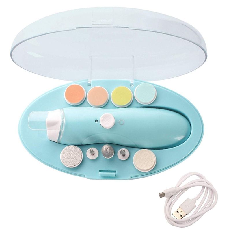 Baby Nail Trimmer Rechargeable, Safe Electric Nail Clippers for born Infant Toddler Kids Toes and Fingernails