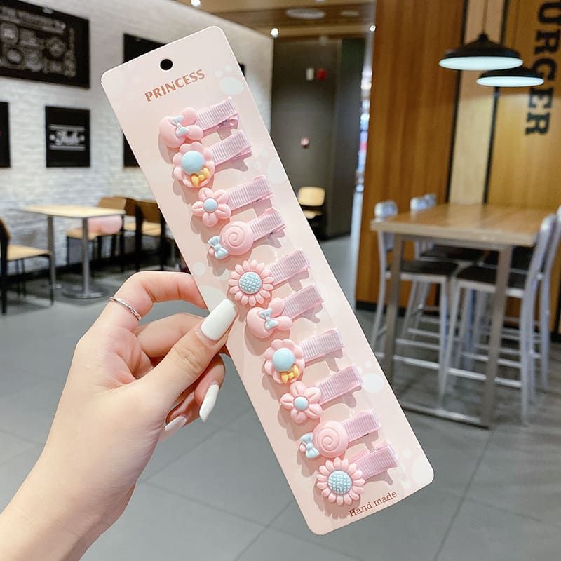 10Pcs Set Girls Flower