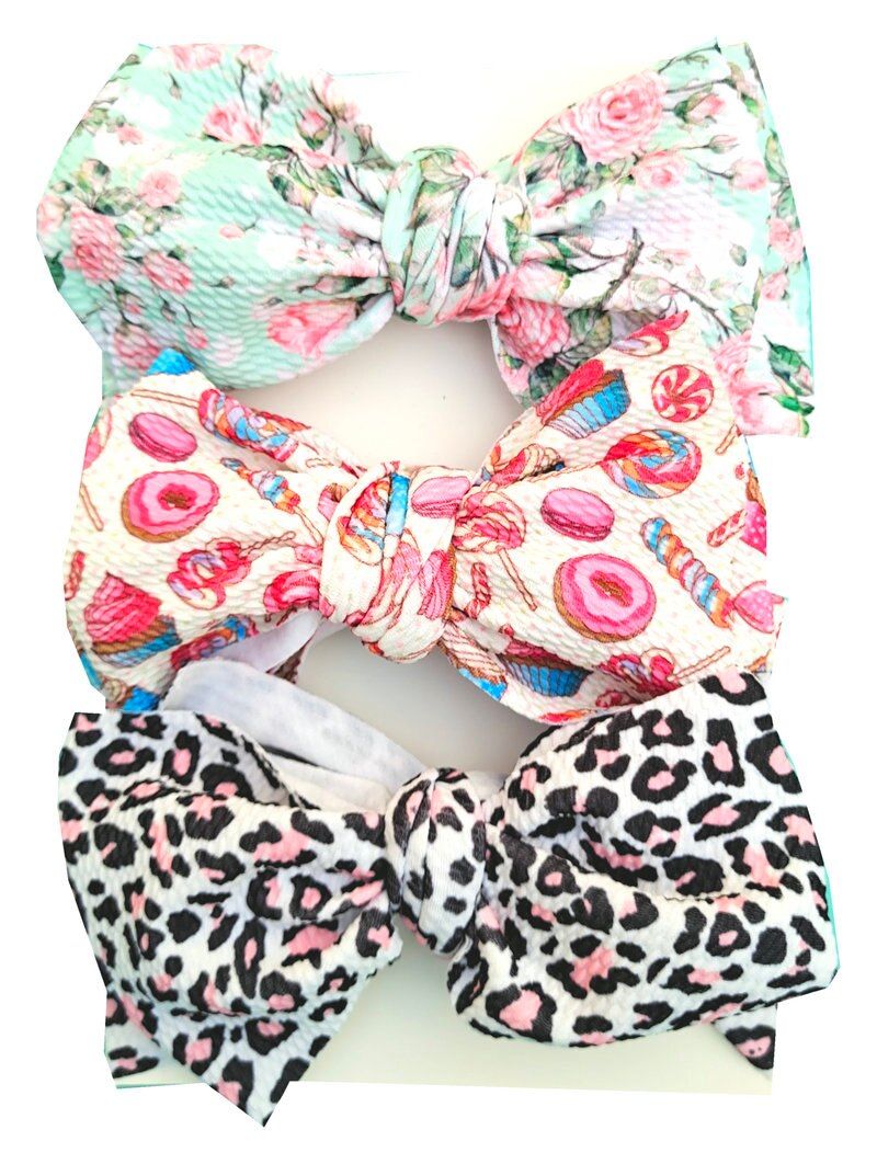 nylonbow headbands large ribbon bow ,one size fits all nylon headbands,wide nylon headbands,baby headbands ,now nylonhead