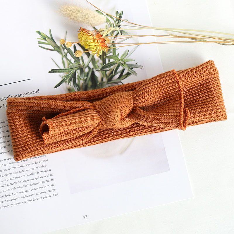 Bowknot Baby Headband Soft Knitted Girls Hair Band Headwrap Hair Accessories
