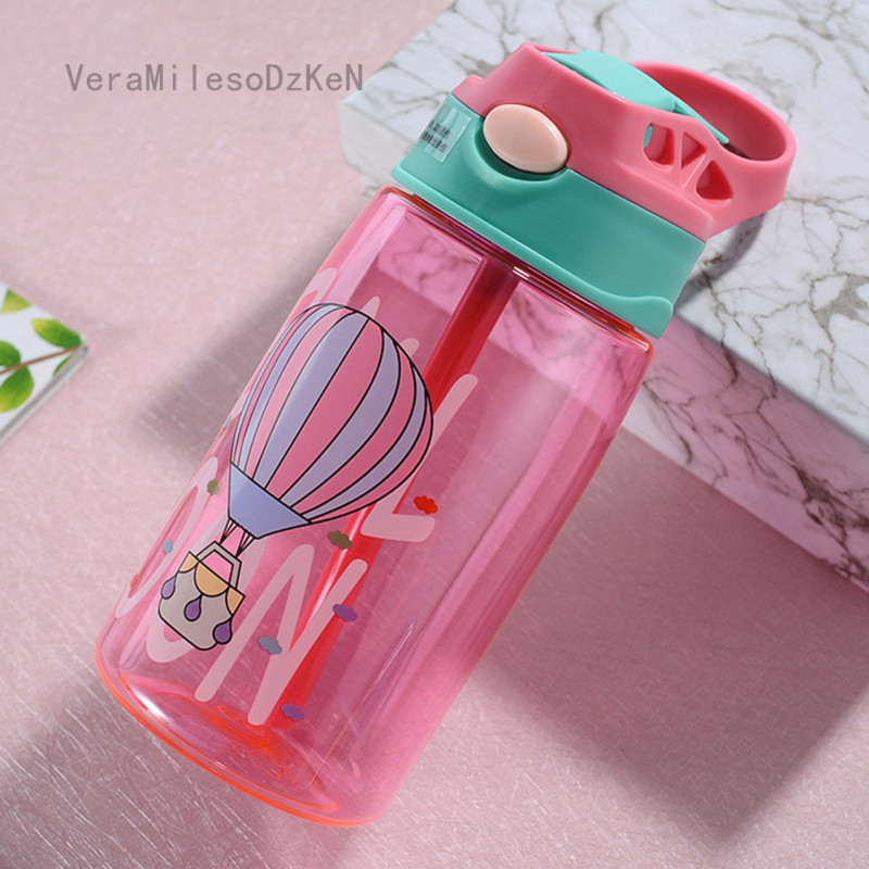 Plastic Water Cup Straw Drink Transparent Cup Duckbill Pot Cup