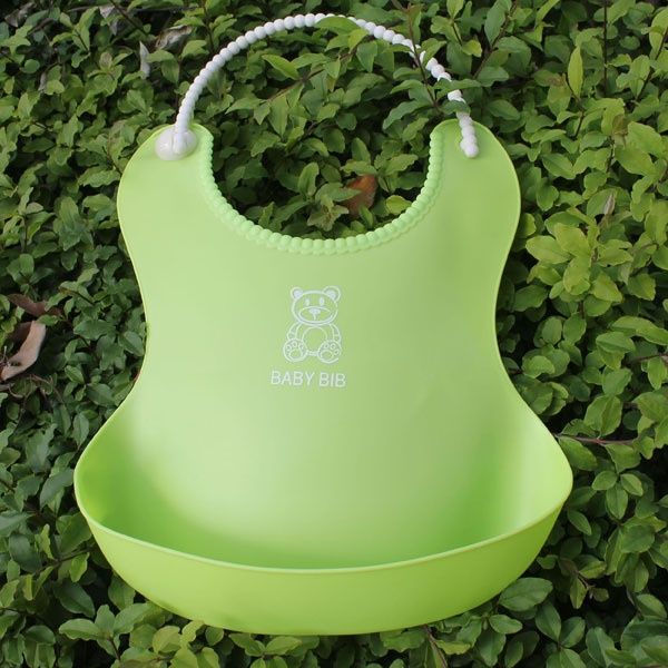 Toddler Infant Baby meal apron Waterproof Easy to carry Easy to carry Skin-friendly neck strap With pocket Unisex Soft Elastic