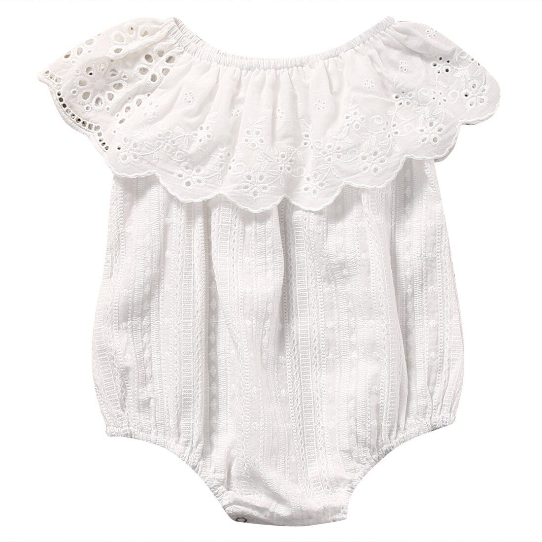 Toddler Baby Girl Flower Cotton Jumpsuit Bodysuit Infant Clothes Outfit Sunsuit