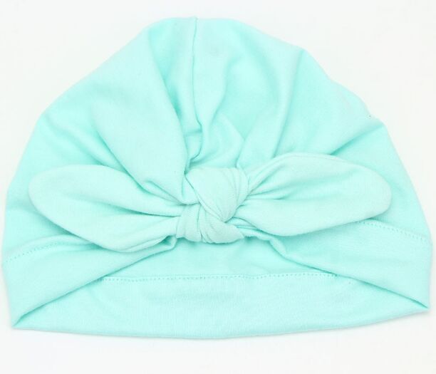 Newborn Fashion Infant Toddler Kid Baby Boy Girl Turban Bowknot Soft Cotton Bunny Beanie Hat Cap Photo Props