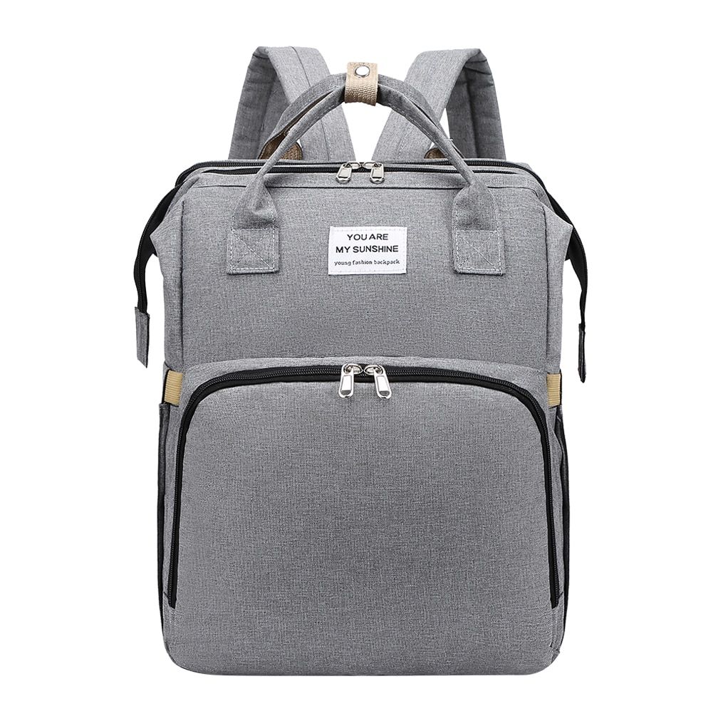 Multi-function Diaper Backpack Foldable Oxford Cloth Stroller Nappy Maternity Bag Large Capacity Travel Outdoor Baby Nursing Bed
