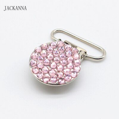 DIY Baby Pacifier Clips Safe Metal Soother Clips Infant Dummy Chain Accessories Newest Bling Bling Diamond Baby Pacifier Holders