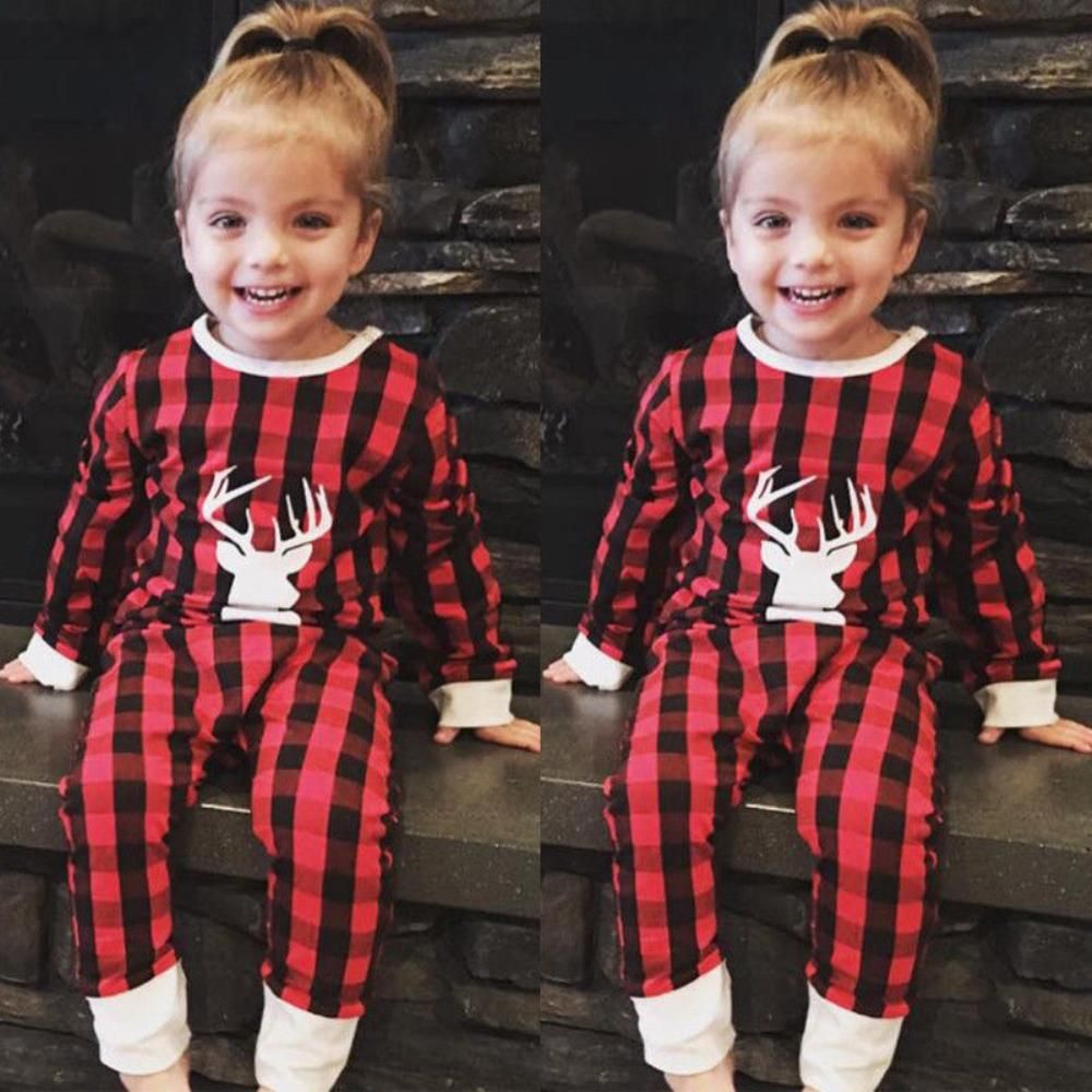 2021 0-3T Toddler Infant Baby Boy Girls Clothes Long Sleeve Christmas Romper Jumpsuit Outfit Set