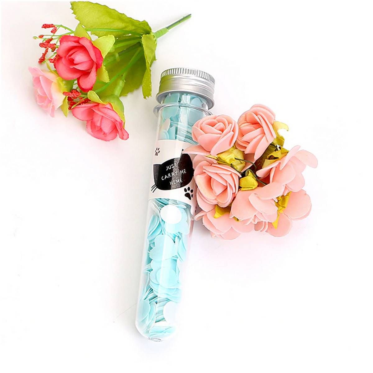 Travel Bath Flakes Portable Flower Hand Soap Mini Bottled Hands Washing Soap Tablets