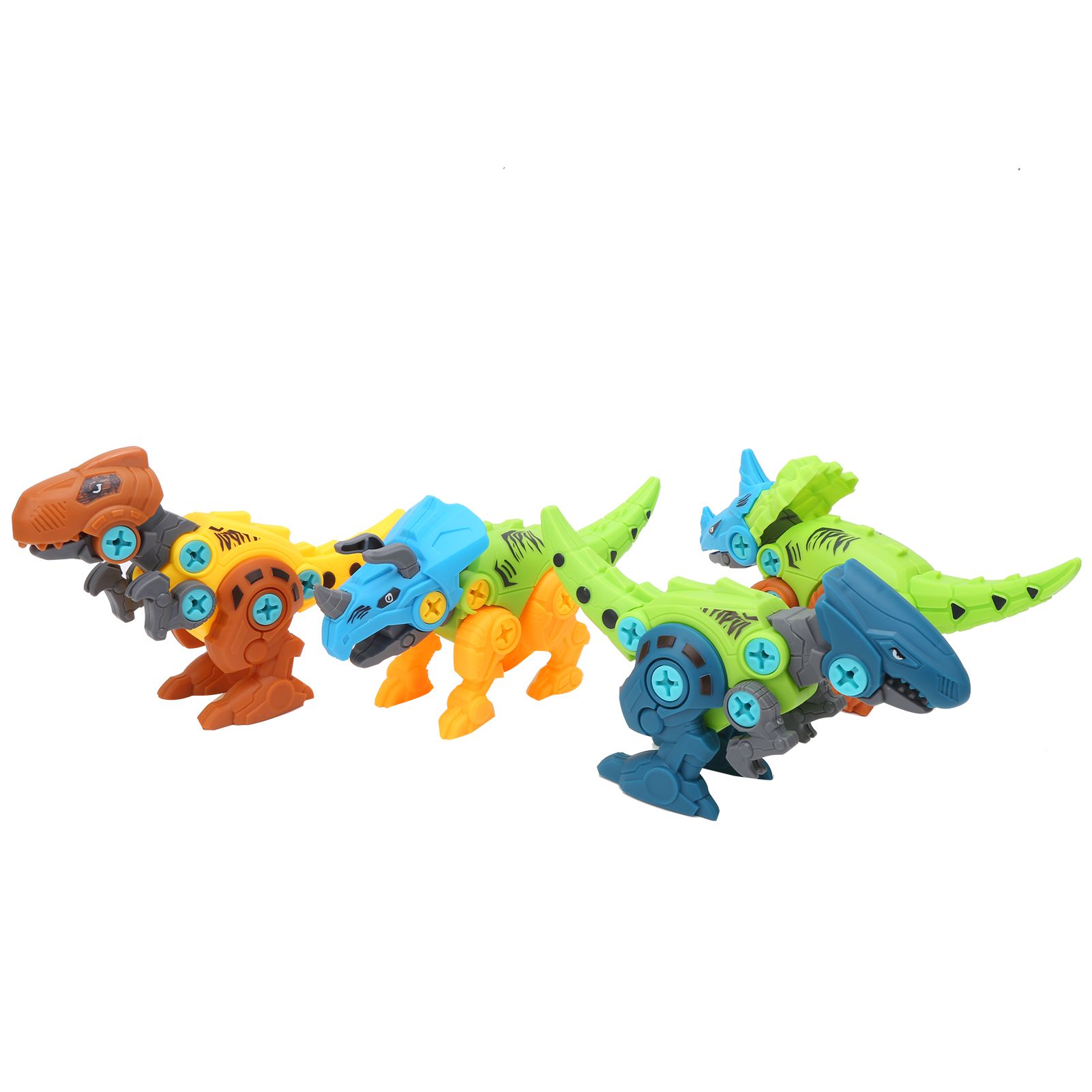 Assembly Dinosaur Toy Develop Imagination Plastic Wonderful Gift Highly Simulation DIY Training Visual Ability for School