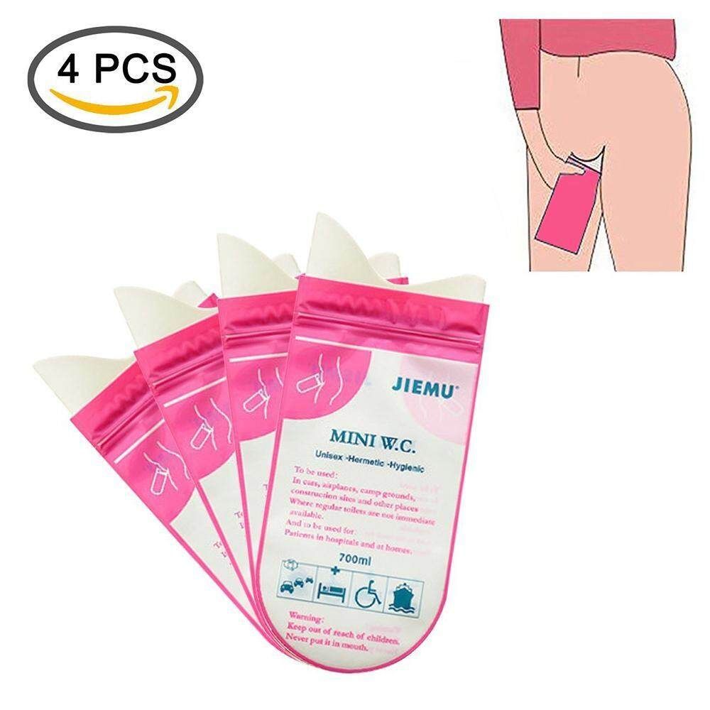 Panda Online 4PCS Portable Disposable Urine Bags Camping Travel Emergency Toilet Super Absorbent Traffic Jam Pee Bags For Men Women Children