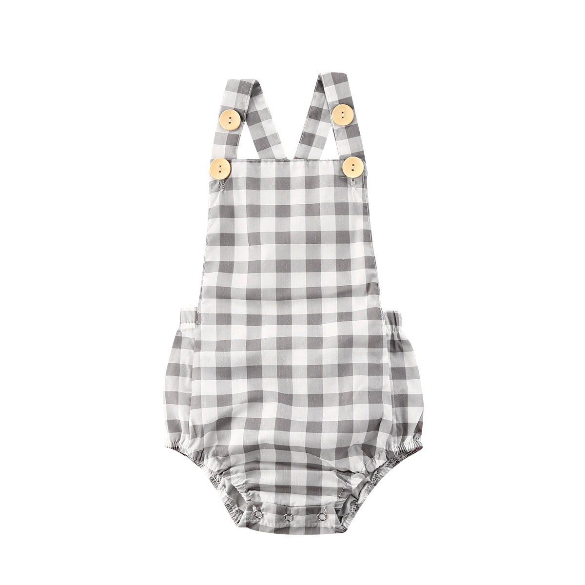 New 4Colors Baby Girl Kids Plaid Romper Jumpsuit Bodysuit Playsuit Summer Clothes Outfits