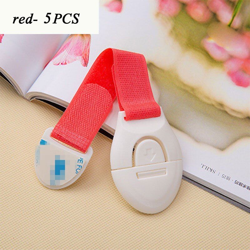 5Pcs/Lot Baby ty Lock Protection for Children Child Lock Castle Child ty Security Central Locking Doors Cabinet Drawers