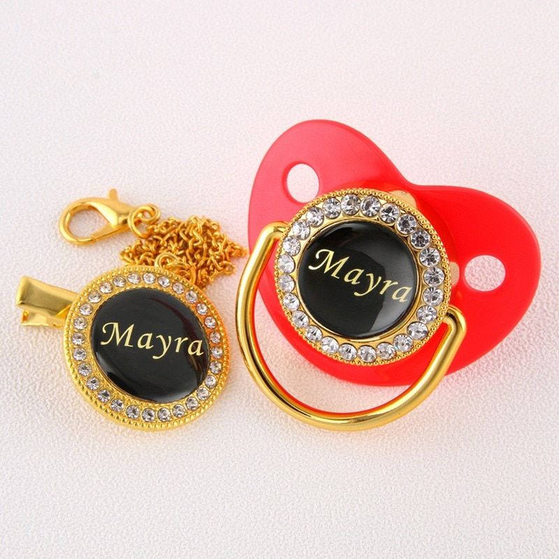 Custom Baby Pacifiers Any Name Can Print Infant Dummy Soother Newborn Care Product Baby Shower Gift