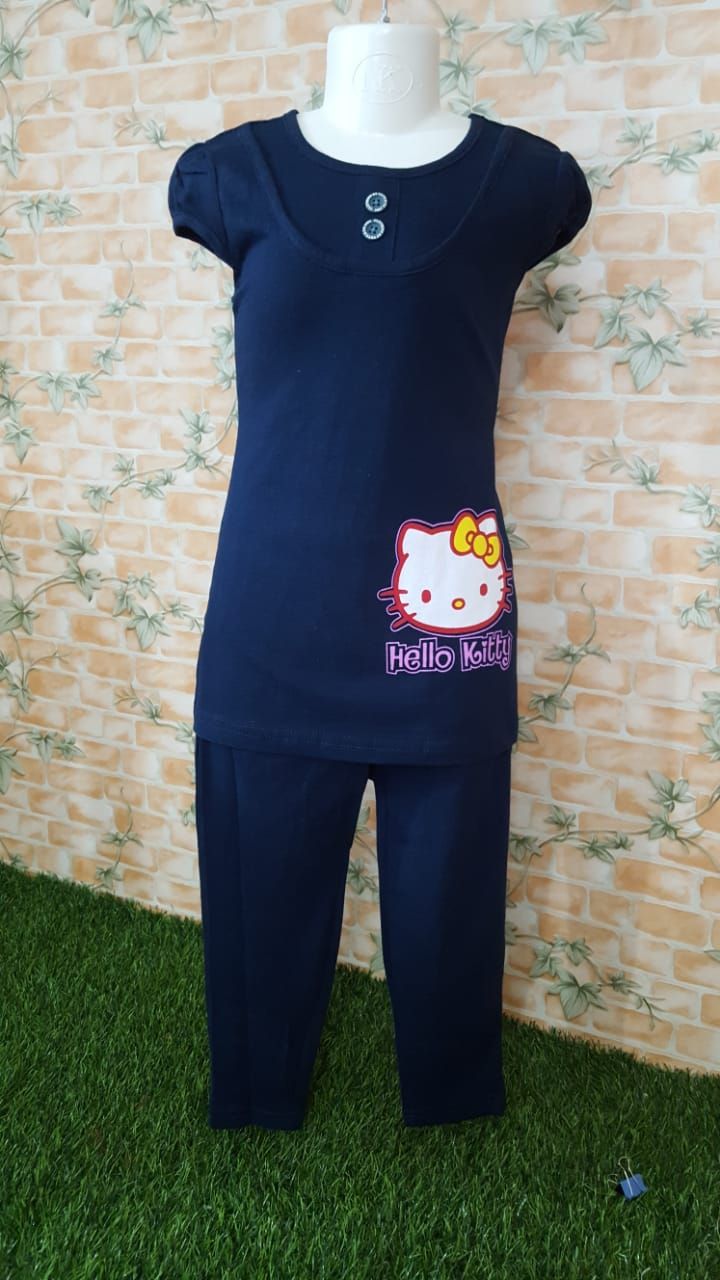 Hello Kitty Printed Comfortable Tops and Pant for Baby