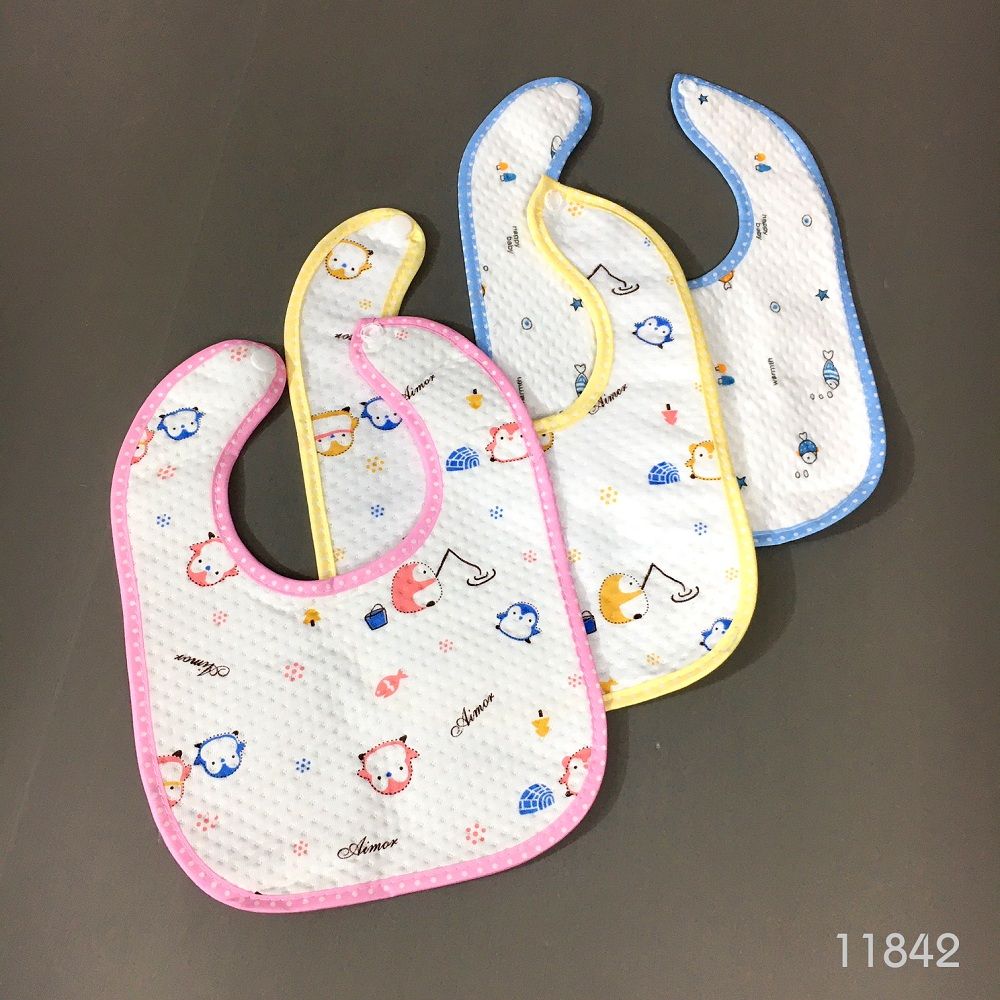 3 pcs cotton Bib for kids Multicolor (China)