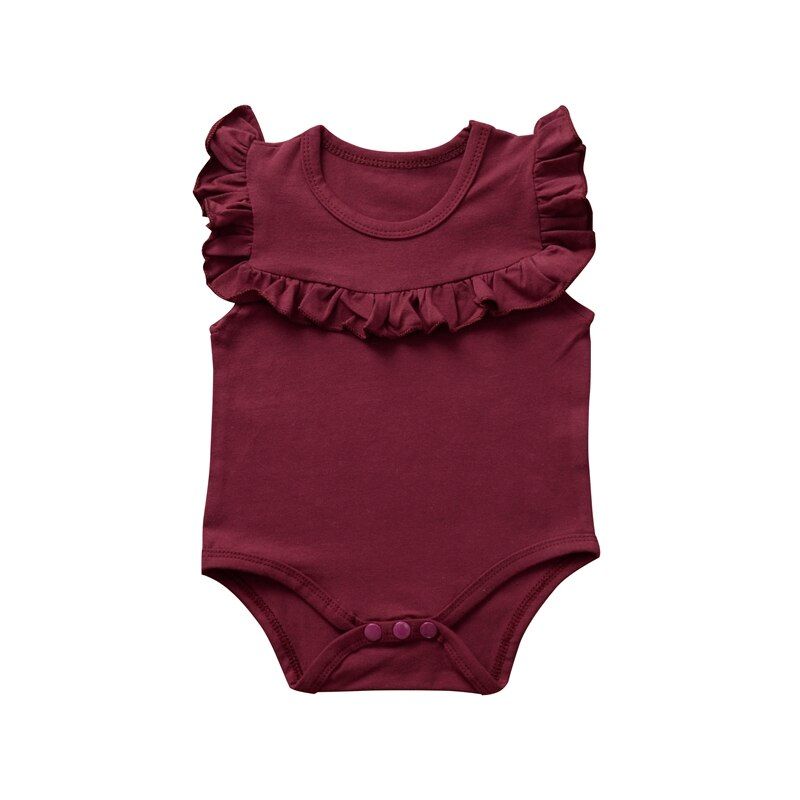 Infants Baby Girl Clothes Sleeveless Cotton Romper Jumpsuit Playsuit Outfit Set