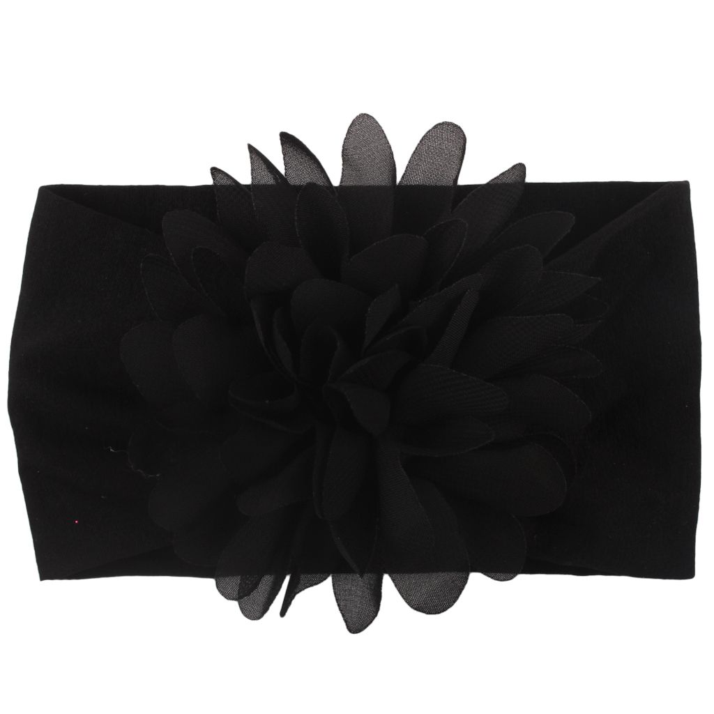 Baby Fashion Headband Pure Color Elastic Flower Soft and Comfortable Hair Accessories