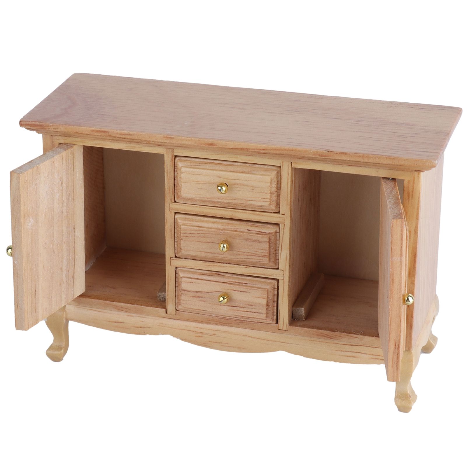 Dollhouse Cabinet 1:12 Exquisite Wooden Durable Simulation for 7 Years Old Doll House Living Room