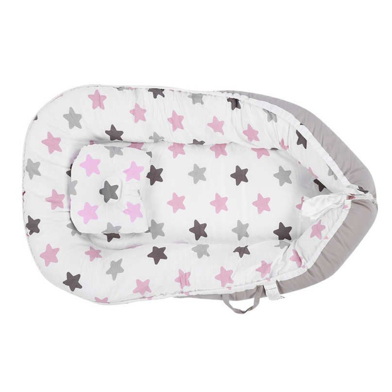 Himeng La Baby Lounger Portable Folding Nest Bed Sleeper Soft Newborn Bassinet Mattress