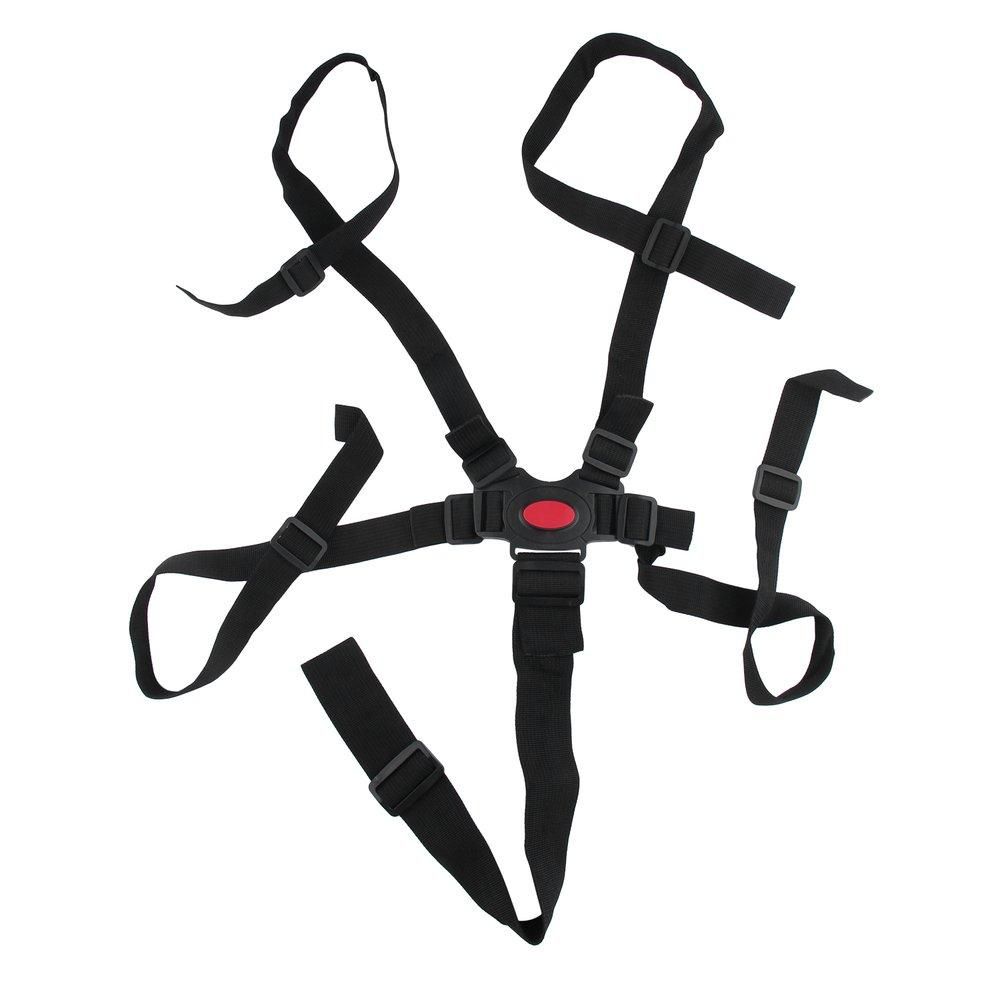 TE Baby 5 Point Harness Safe Belt High Quality Dining Chair Bandage Safety Belt black