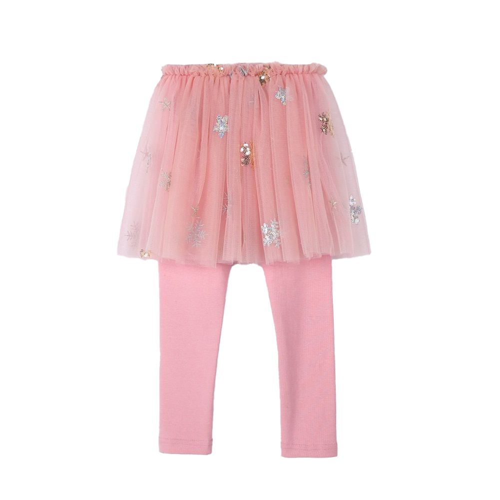 Girls Culottes Cotton Embroidery Mesh Long Culottes For 2-5 Years Old Kids color:ay suitable for height:100cm infant age:2-3Y