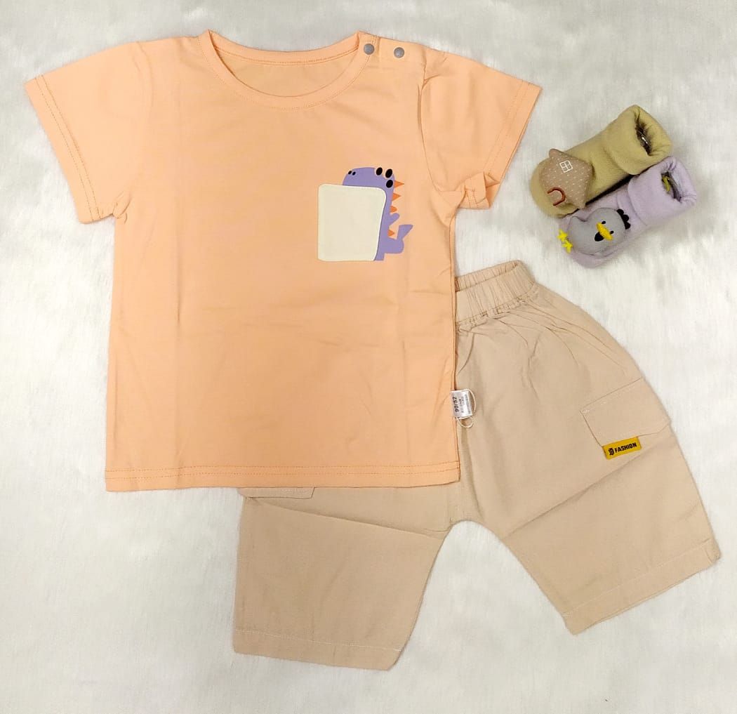 Dress For Baby Boy Half-Sleeve T-shirt with Pant (01-5Years)