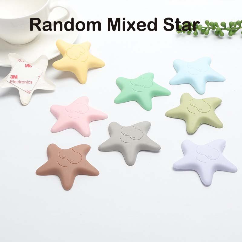 4Pcs Baby ty Door Care Tool Door Knob Silencer Crash Pad Wall Protector Silicone Door Stopper Anti Collision Stop Products
