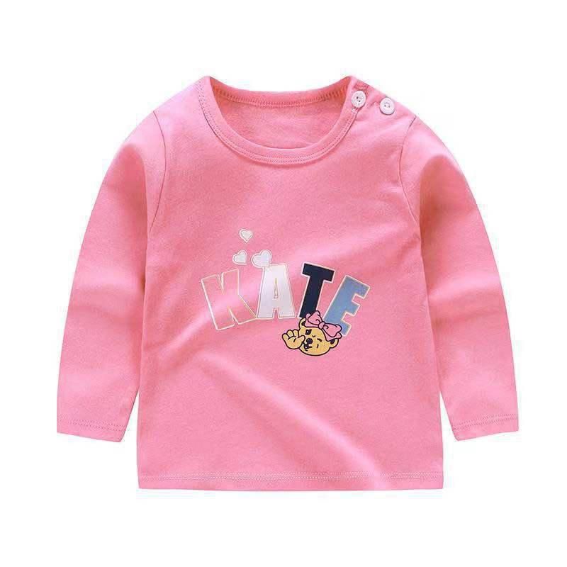 19 New Baby Clothing Kids Fashion Casual Long Sleeve Tshirt Cotton Baby Boys Girls Print Wear