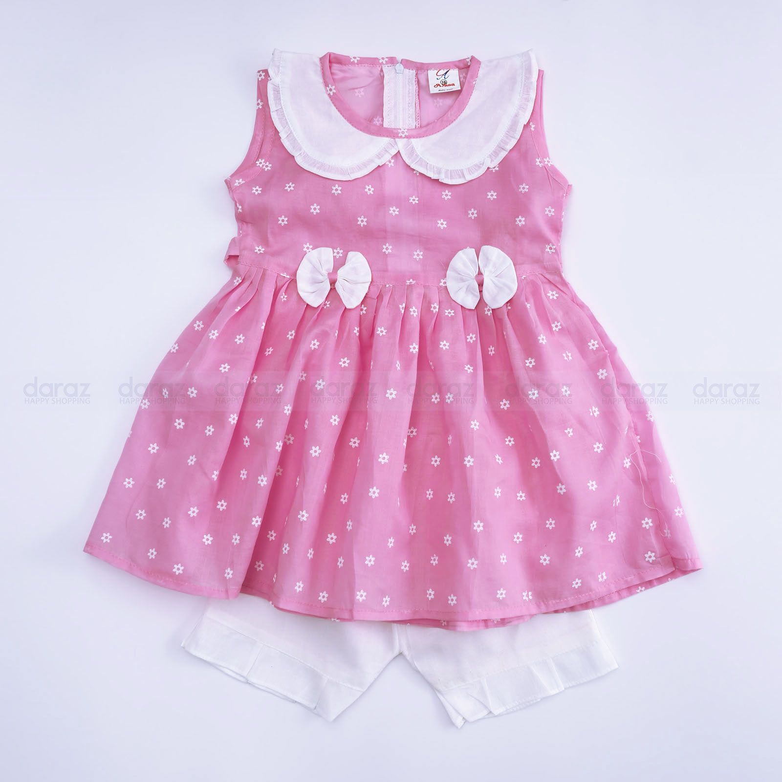 Cotton nima  & frock for baby with pant