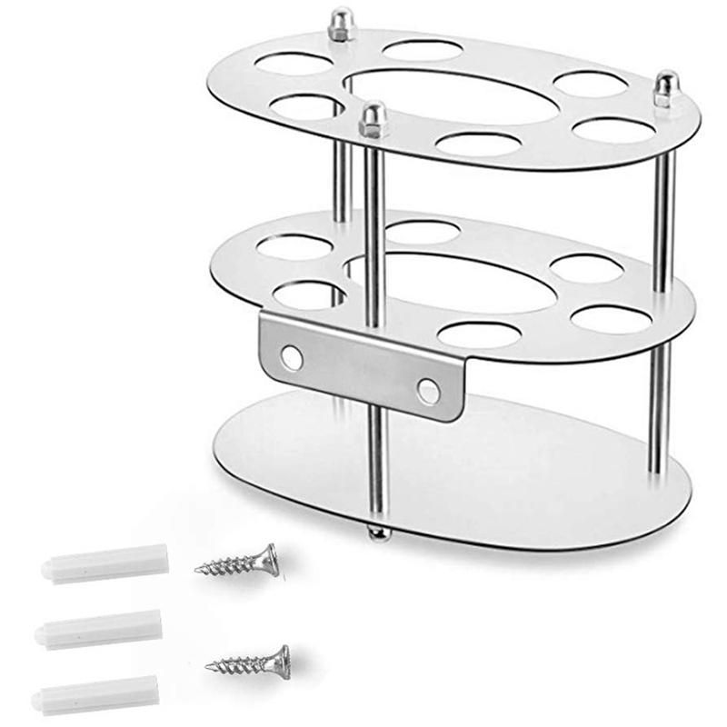 Toothbrush Holder, Stainless Steel Bathroom Toothbrush Holder - Multi-Functional 7 Slots Bathroom Sink Organizer Suitable Razor, Spoon, Toothpaste