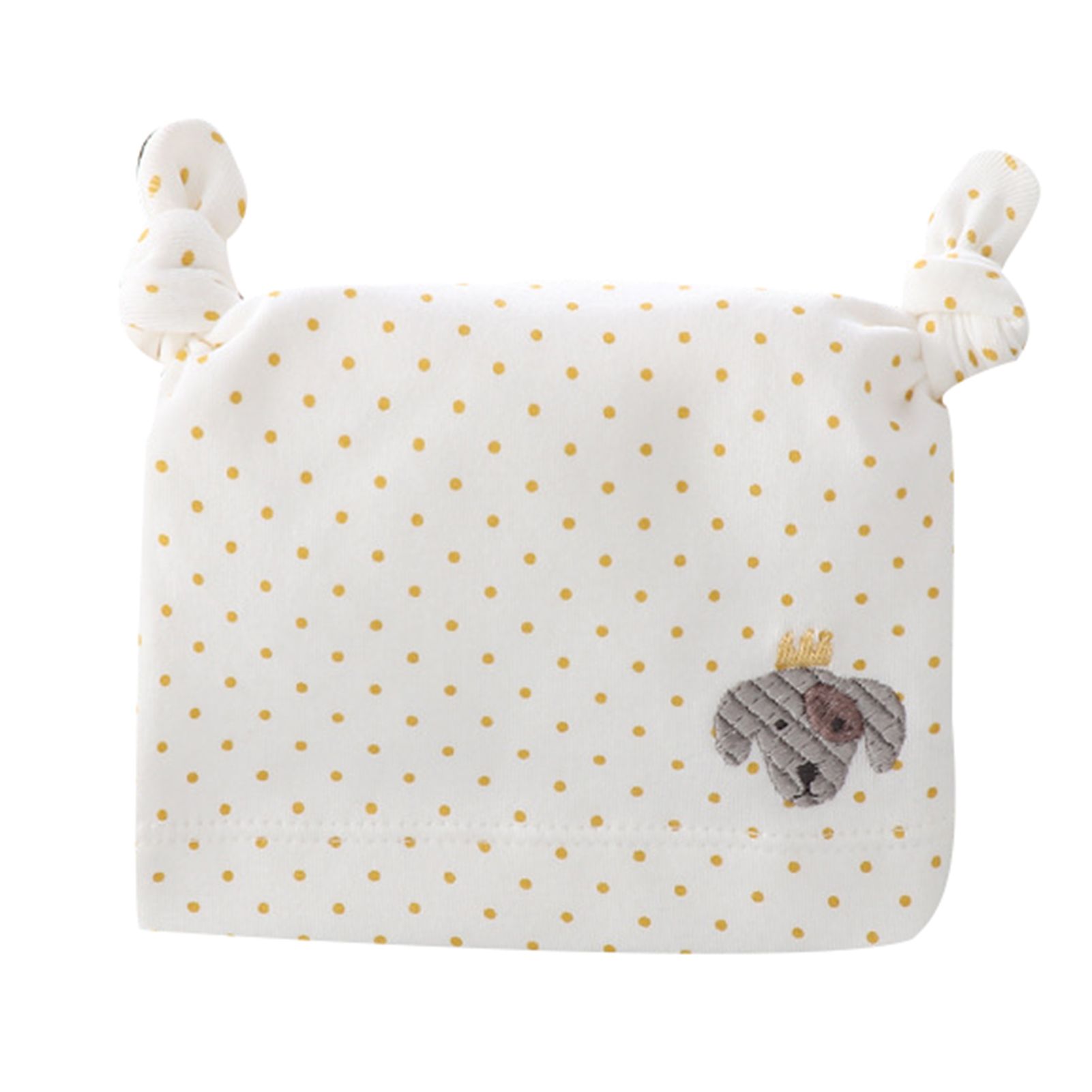 Infant Cap Cartoon Embroidery Pattern All-match Skin Friendly Newborn Unisex Beanie Hat for Spring