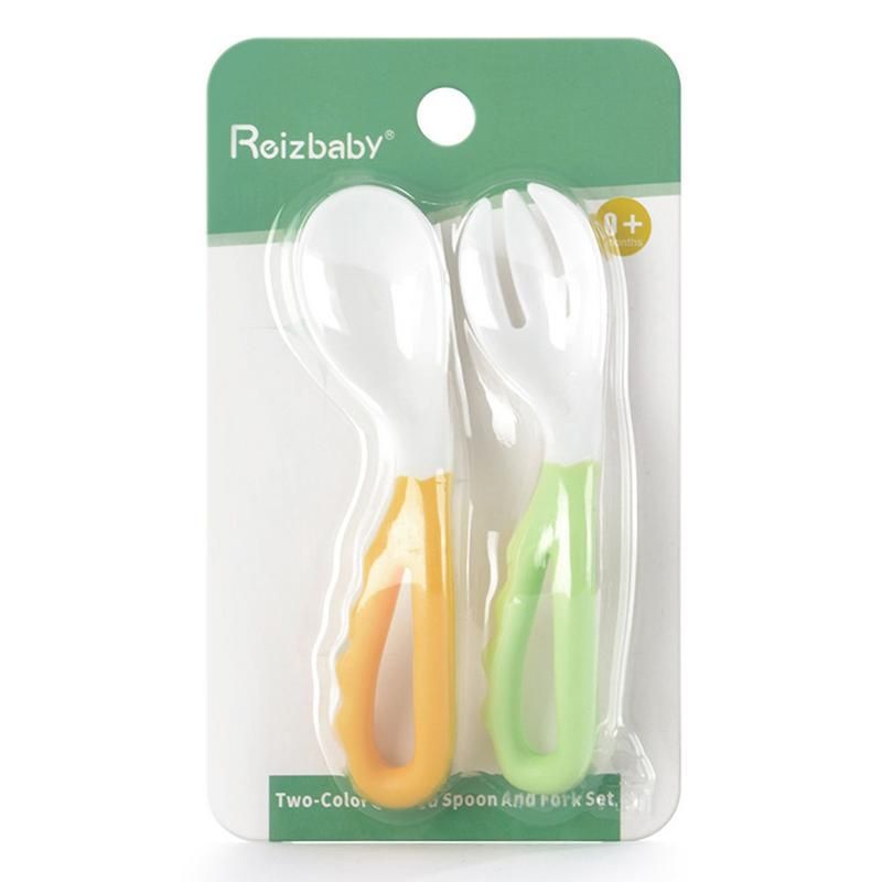 2 Pcs Baby Pacifier Feeding Spoon Solid Supplies Curved Spoon Children Tableware Infant Newborn Feeding Tool Baby Care