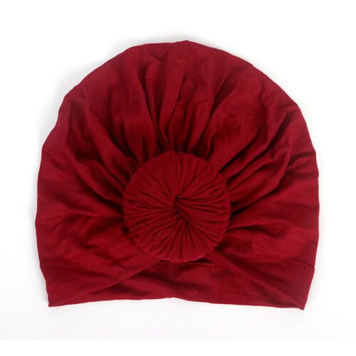 Kids Baby Girls Turban Bow Knot Head Wrap Bunny Rabbit Ear Hat Cotton Cap
