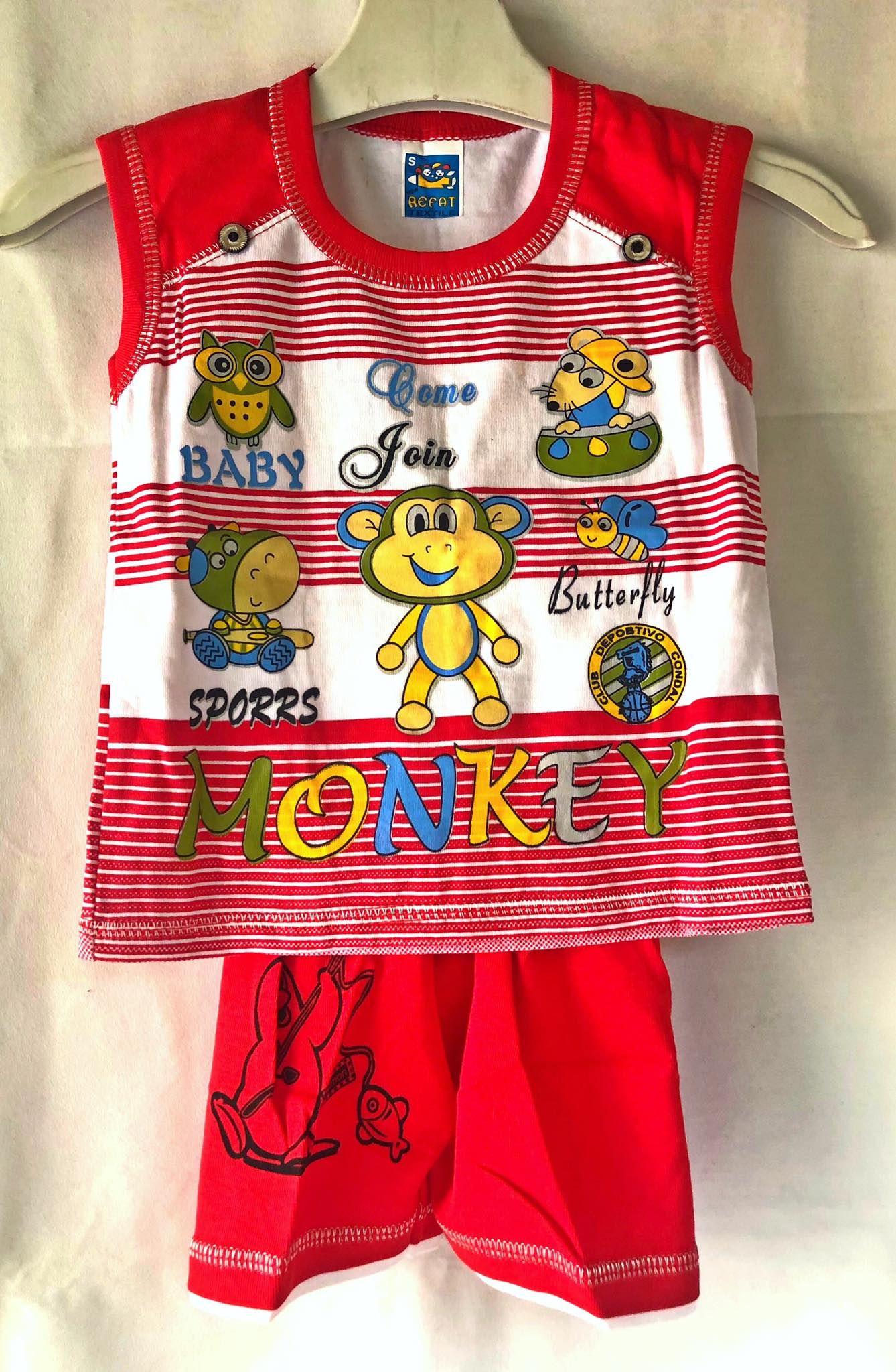 Maggie Style monkey Baby Dress Set Soft and Comfortable monkey .