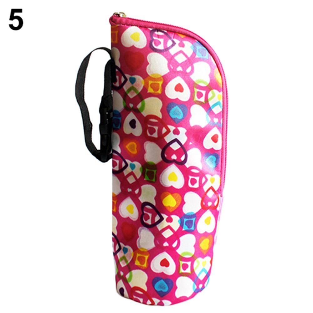 Baby Bottle Warmer Insulation Bag Travel Cup Drink Warm Milk Bottle Bag For Feed Newborn Tote Stroller Hang Bags