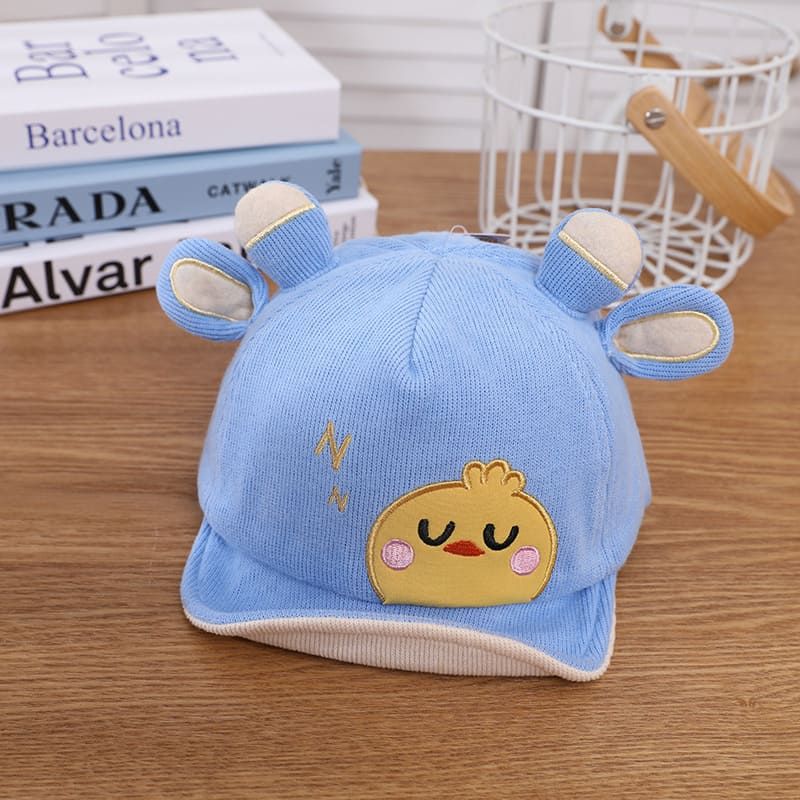 Cute Baby Baseball Cap Autumn Kids Hat For Baby Girl Boy Sun Hat Adjustable Outdoor Cartoon Infant Toddler Hat 3-12Month