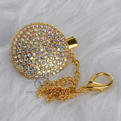 MIYOCAR colorful bling pacifier clip pacifier holder metal chain safe to baby dummy clip holder CH-5