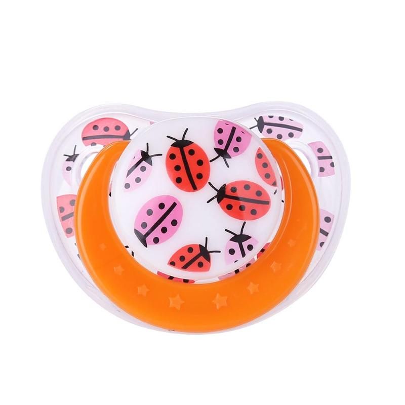 Cute Baby Pacifier with Antidust Lid Safe Newborn Infant Toddler Baby Pacifier Silicone Nipple Soother Infant Teether with Cover