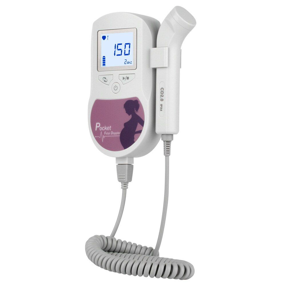 RZ Fetal Doppler Prenatal Pocket Digital Baby Sound C Ultrasound Detector Angel Heartbeat Pregnant Doppler Prenatal Monitor