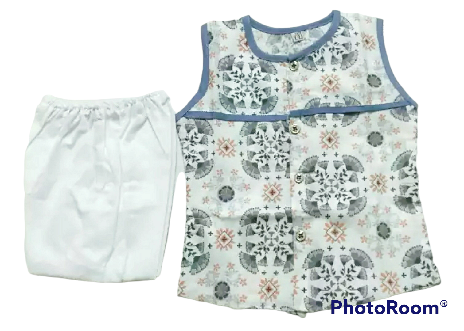 (0 to 6 month) Baby boy sleeve half pure cotton fabric stylish fotua and pant set newborn clothing sets t-shirt and bottom set