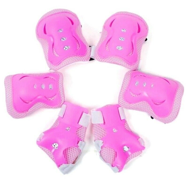 Two Outfits Kids Teens Elbow Knee Wrist Protective Guard ty Gear Pads Children Heart Hot Sport Protective Gear