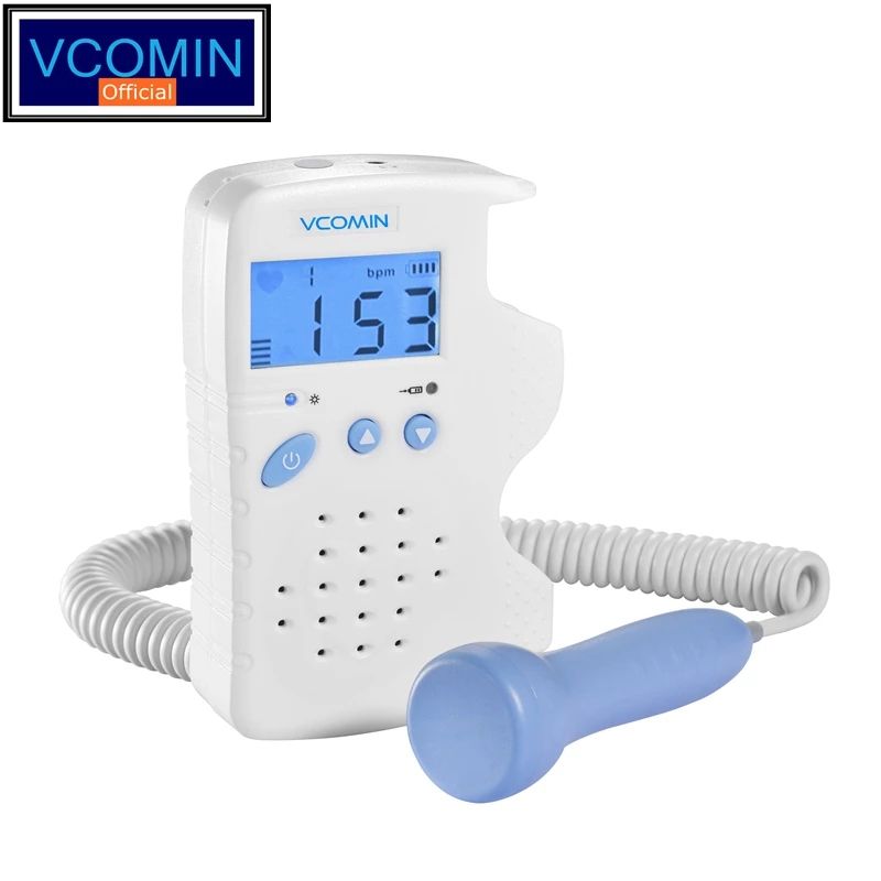 Vicmon Fetal Doppler Hand Hold Pocket Portable Sound Baby Heart Pragnancy Ultrasound Fetal Doppler Detector Machine Monitor