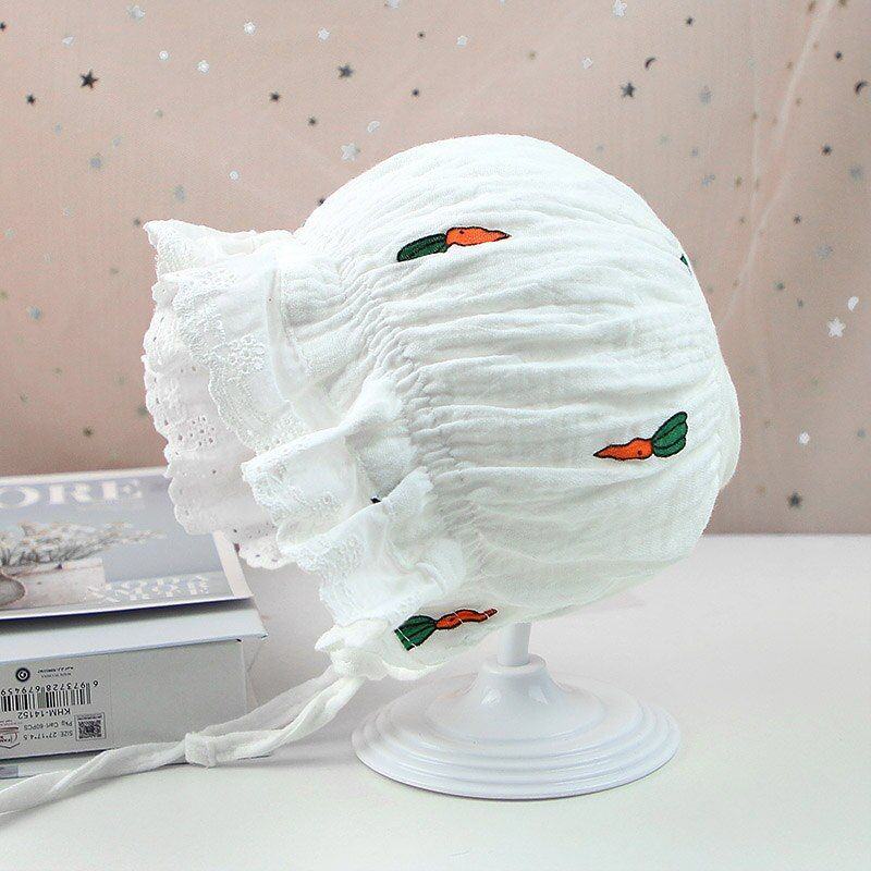 Soft Cotton Baby Hat Strawberry Printed Newborn Baby Girls Sun Hat Spring Summer Infant Toddler Cap Baby Stuff
